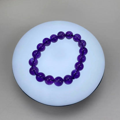 Natural Amethyst Crystal Beaded Bracelet