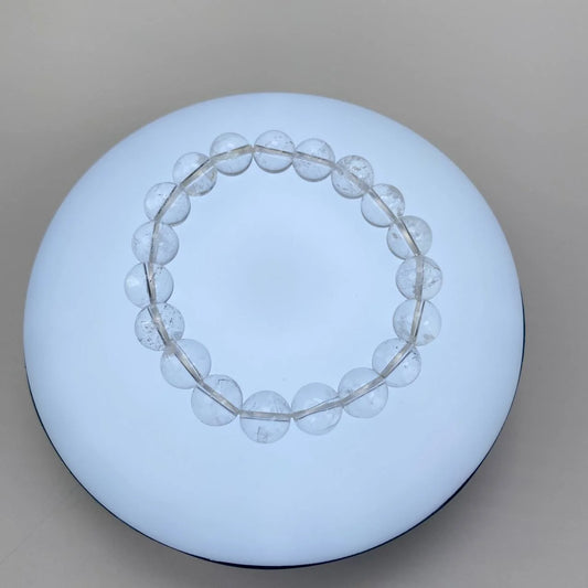 Natural Clear Quartz Crystal Beaded Bracelet