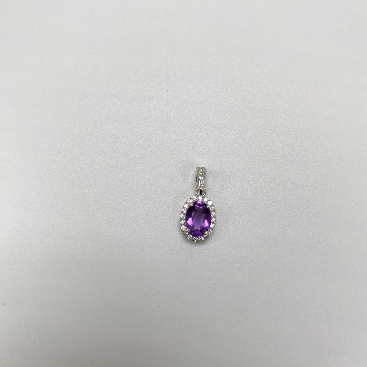 Natural Amethyst Pendant · 18K Gold-Plated 925 Sterling Silver
