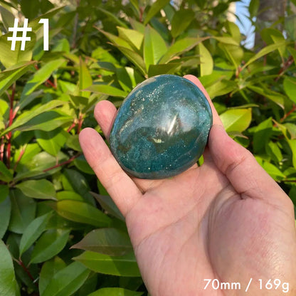 Natural Ocean Jasper Palm Stone