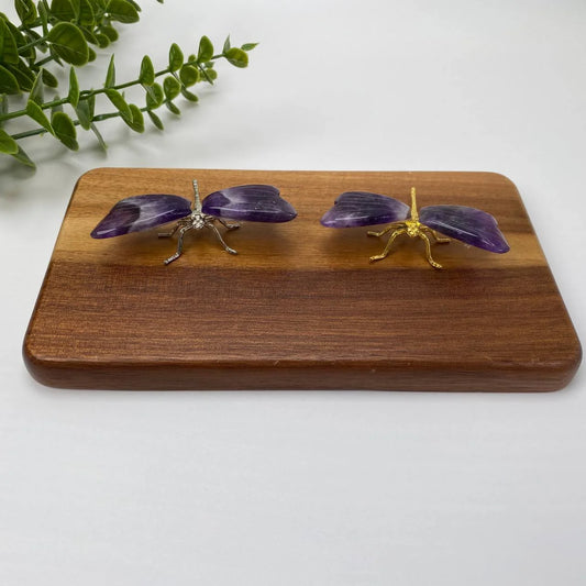 Natural Amethyst Winged Dragonfly