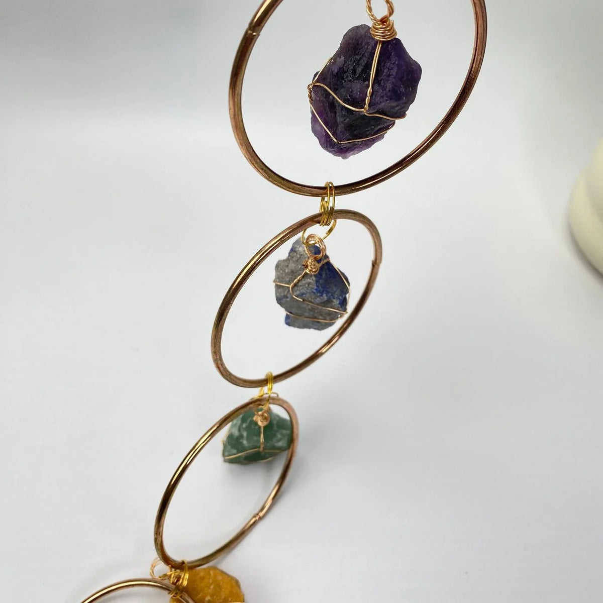 Natural 7 Chakra Mixed Natural Crystals Wall Hanging