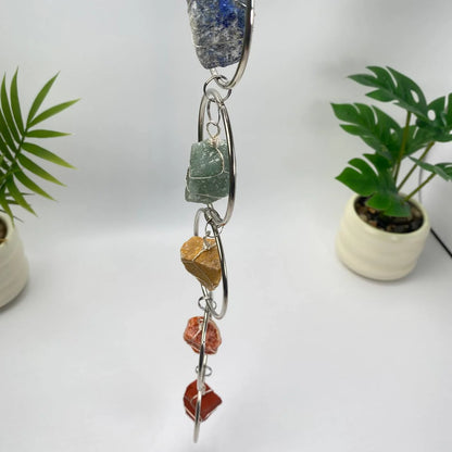 Natural 7 Chakra Mixed Natural Crystals Wall Hanging